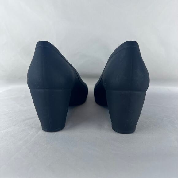 Crocs Lina Wedges Shoes Pump Black Dual Comfort Wedge Heel Women’s Size 7 - Picture 4 of 6